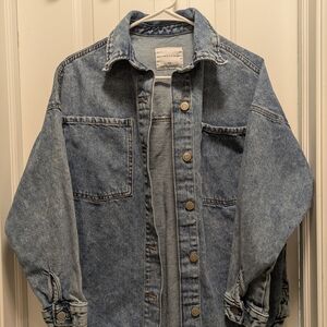 Denim Button-Up Jacket